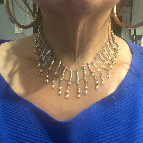 🎁 Swarovski Sterling Silver Handmade Choker - Picture 4 of 6